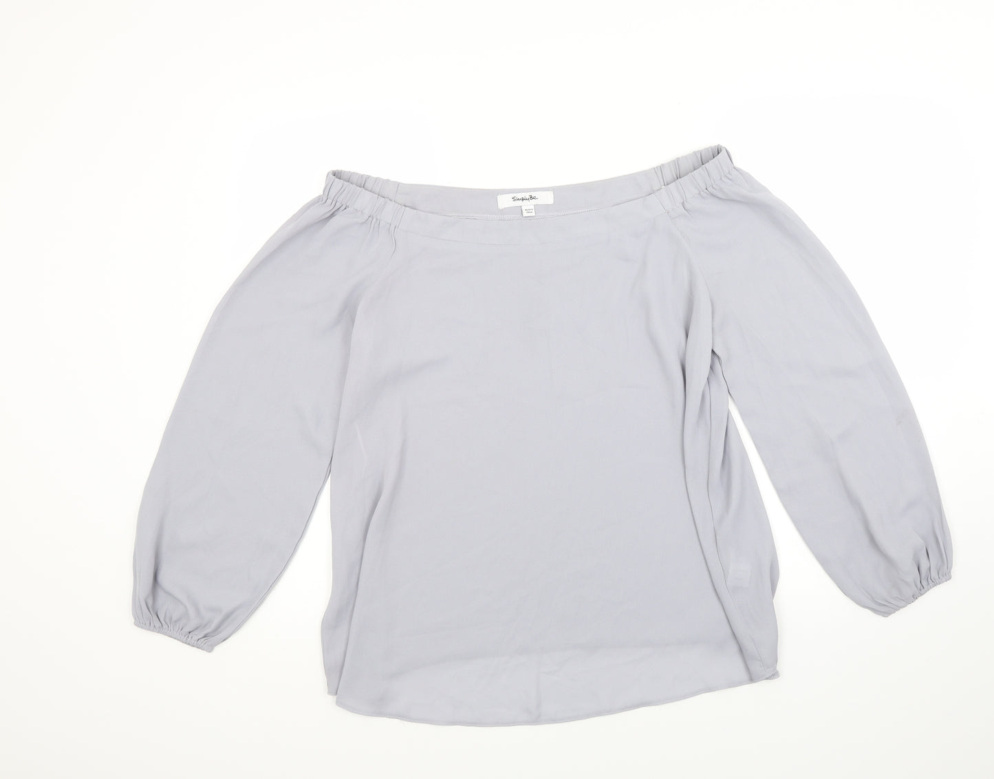 Simply Be Womens Grey   Basic Blouse Size 12