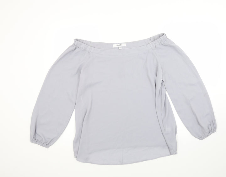 Simply Be Womens Grey   Basic Blouse Size 12