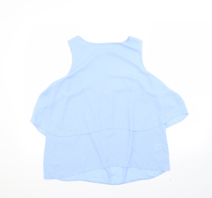 F&F Womens Blue Basic Blouse Size 14