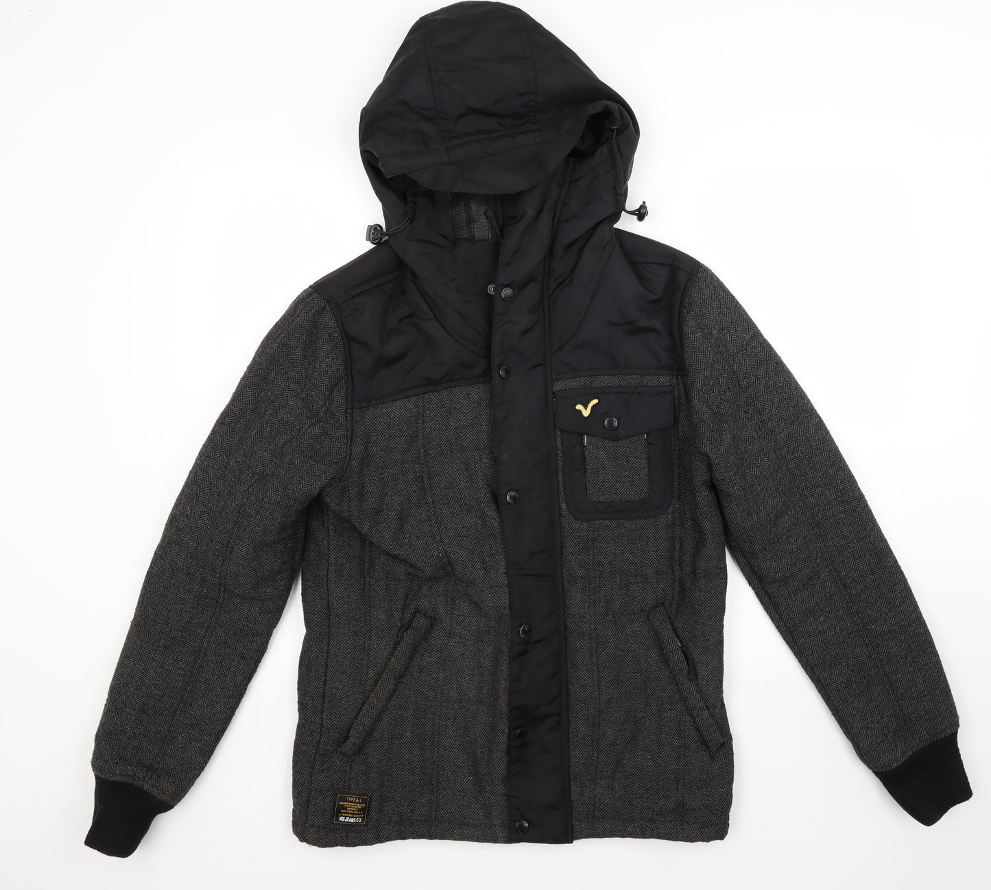 Voi Jeans Mens Grey   Overcoat Coat Size M
