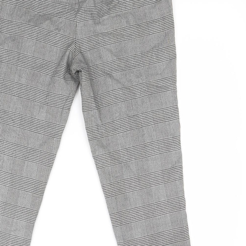 Stradavarius Womens Grey Check  Trousers  Size XS L24 in
