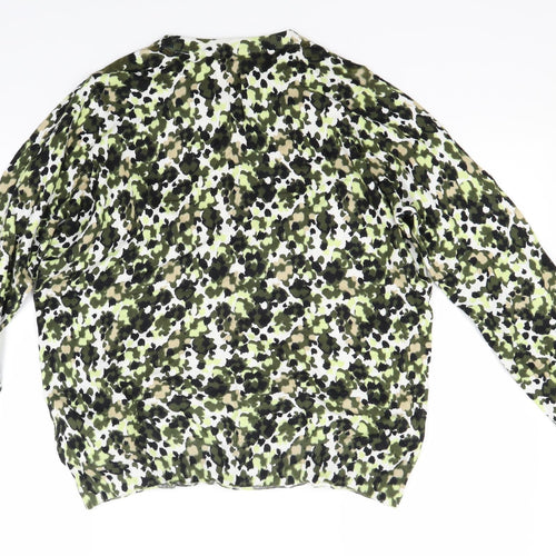 TU Womens Green Floral  Pullover Jumper Size 12