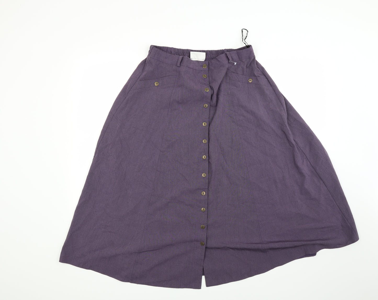 Bonmarché Womens Purple   Flare Skirt Size 14