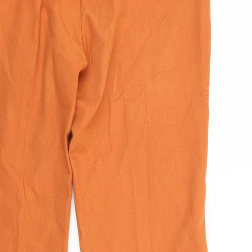 Pieces Womens Orange   Trousers  Size L L28 in