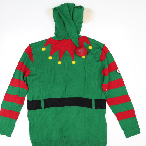 Ho ho ho Womens Green   Pullover Jumper Size XL  - CHRISMTAS