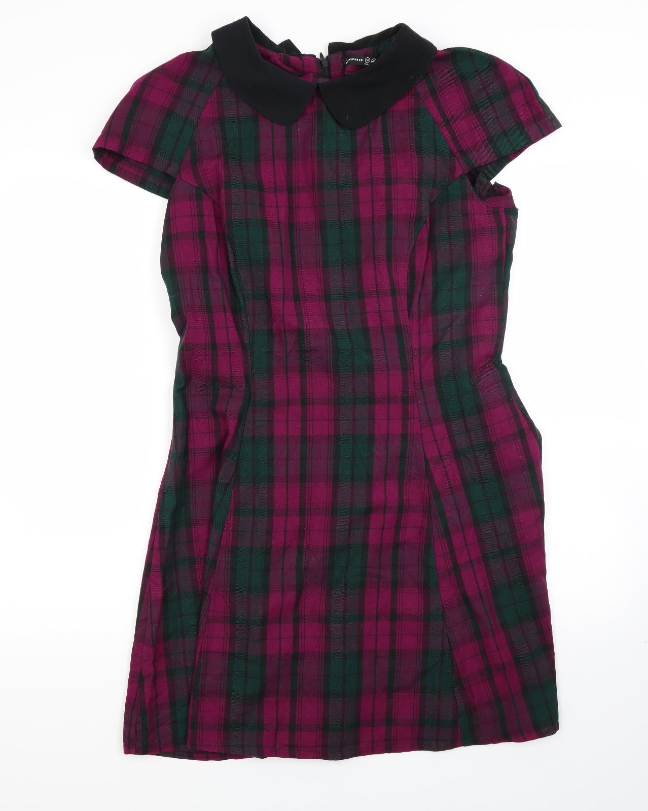 Atmosphere Womens Purple Check  A-Line  Size 14