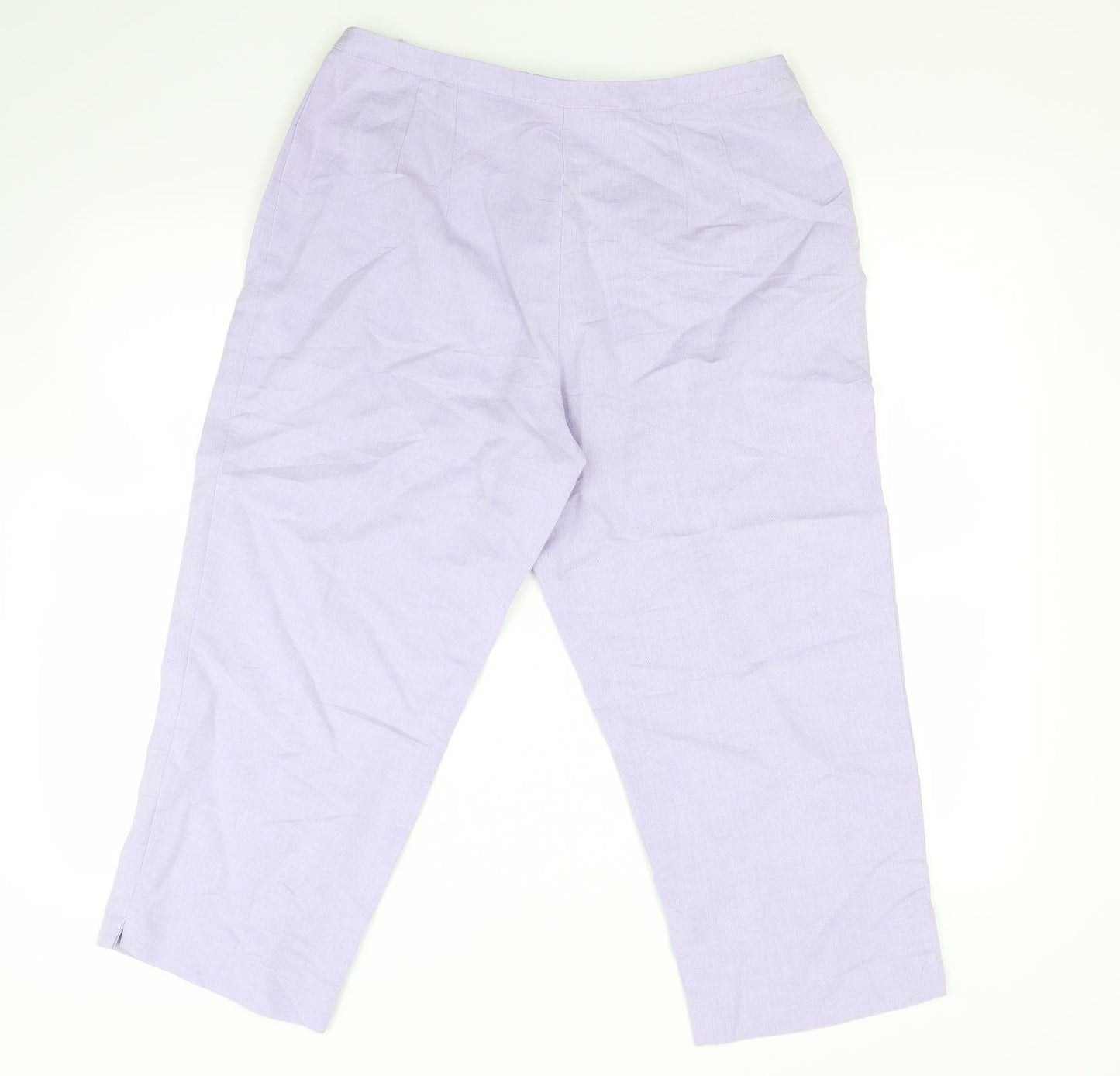 Marks and Spencer Womens Purple   Capri Trousers Size 14 L21 in