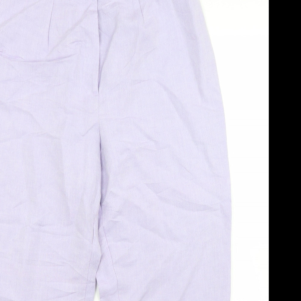 Marks and Spencer Womens Purple   Capri Trousers Size 14 L21 in