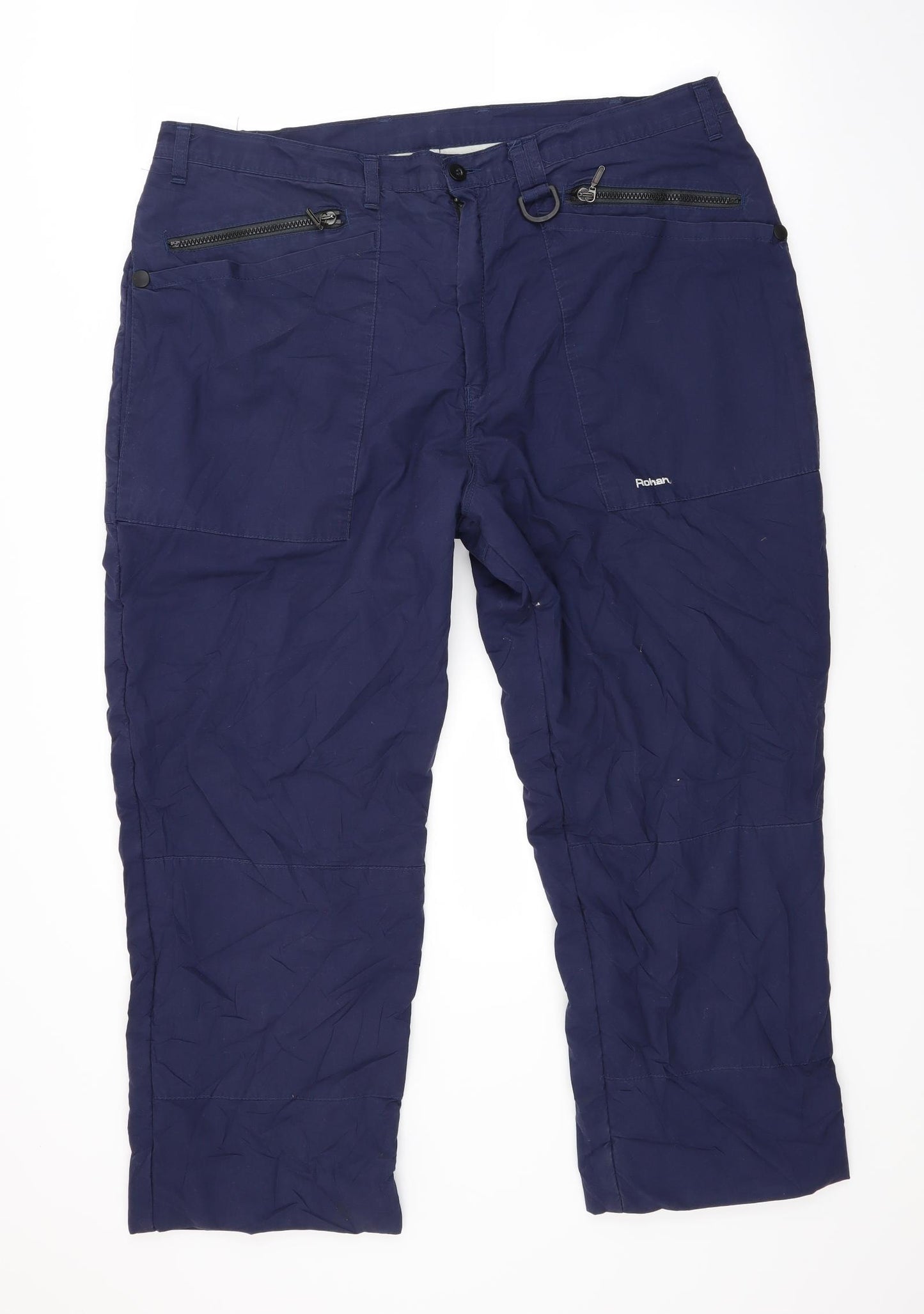 Rohan Mens Blue   Windbreaker Trousers Size 40 L25 in