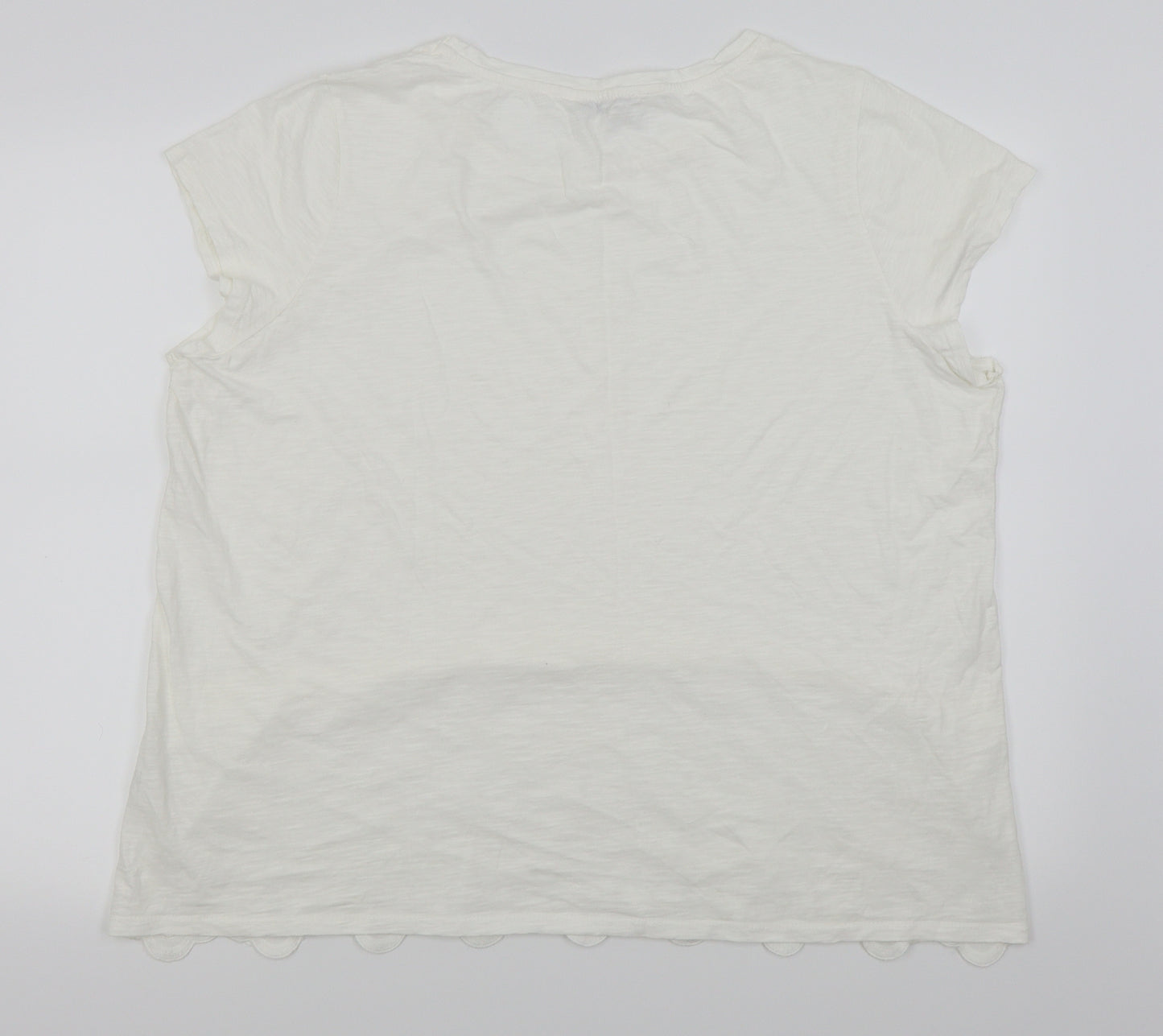 Asda George Womens White   Basic T-Shirt Size 22