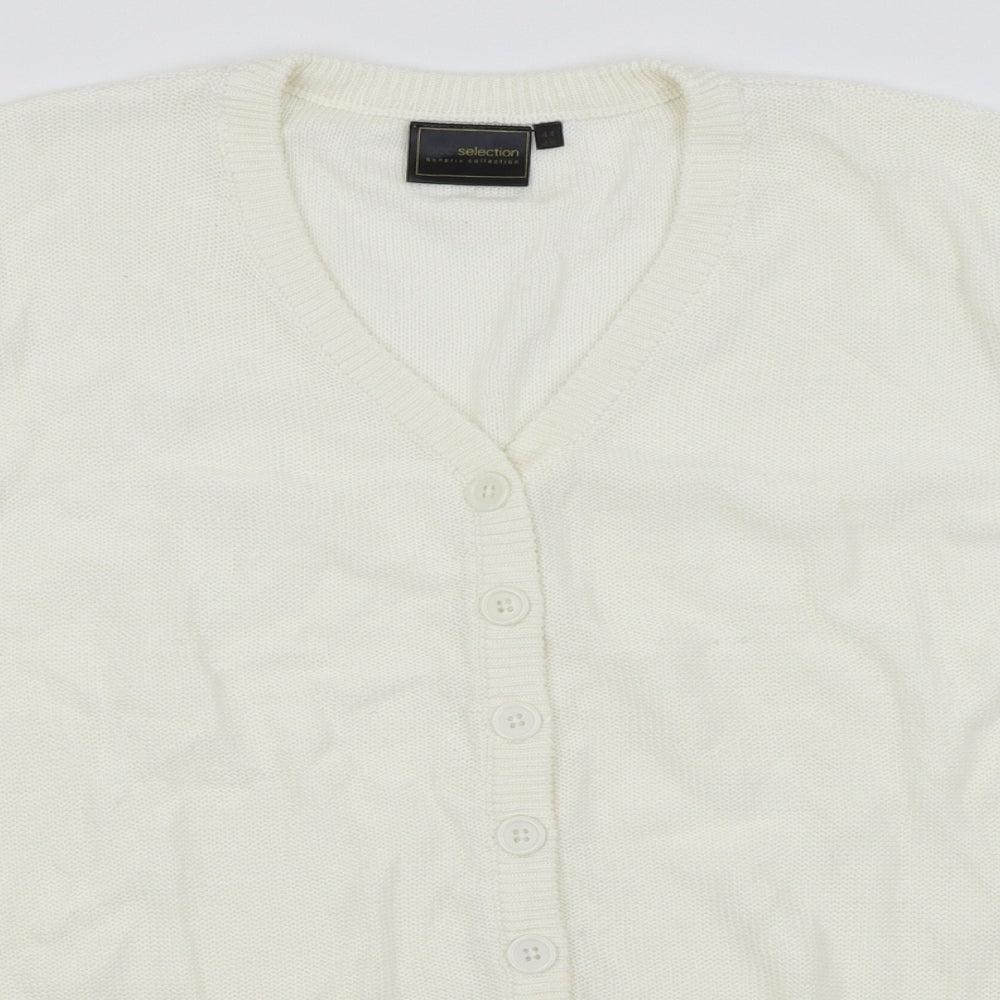 BPC Selection Womens White   Cardigan Jumper Size 16