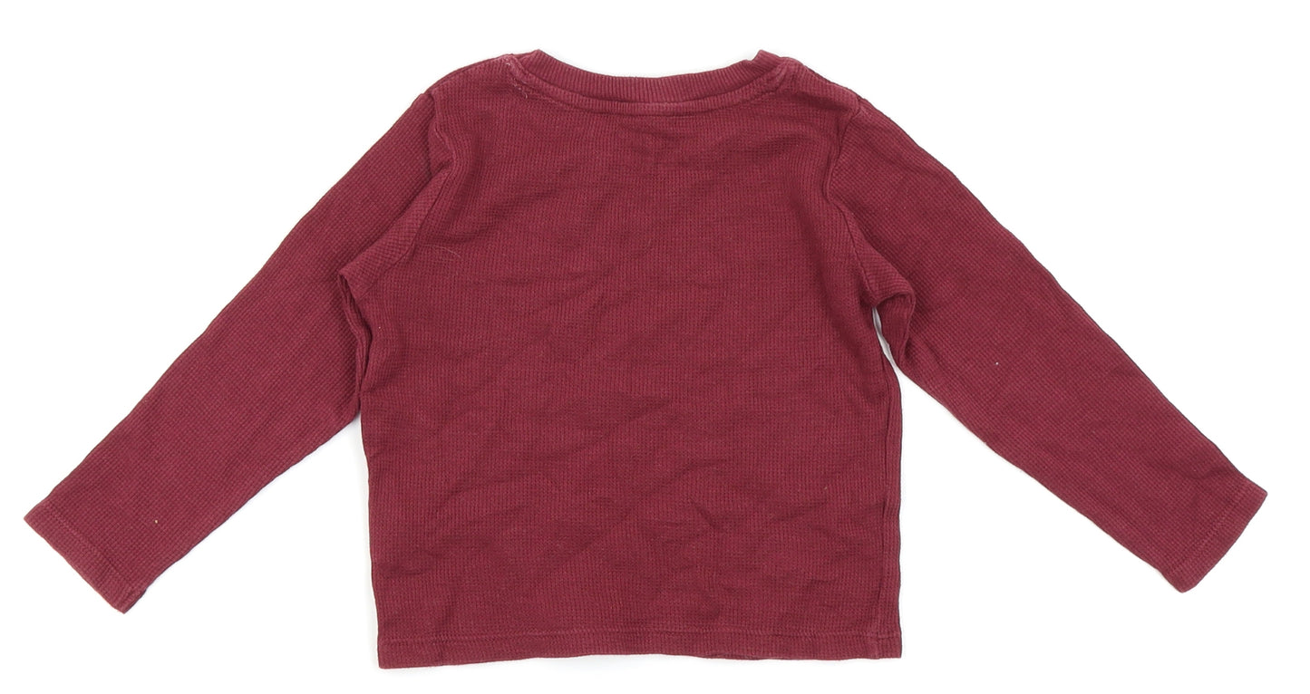 Primark Boys Red   Basic T-Shirt Size 12-18 Months
