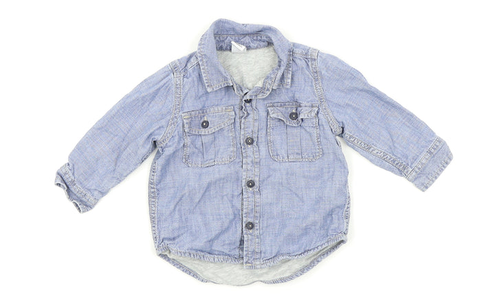 Gap Boys Blue   Basic Button-Up Size 12-18 Months