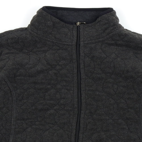 Eivissa Womens Black   Full Zip Jumper Size 10