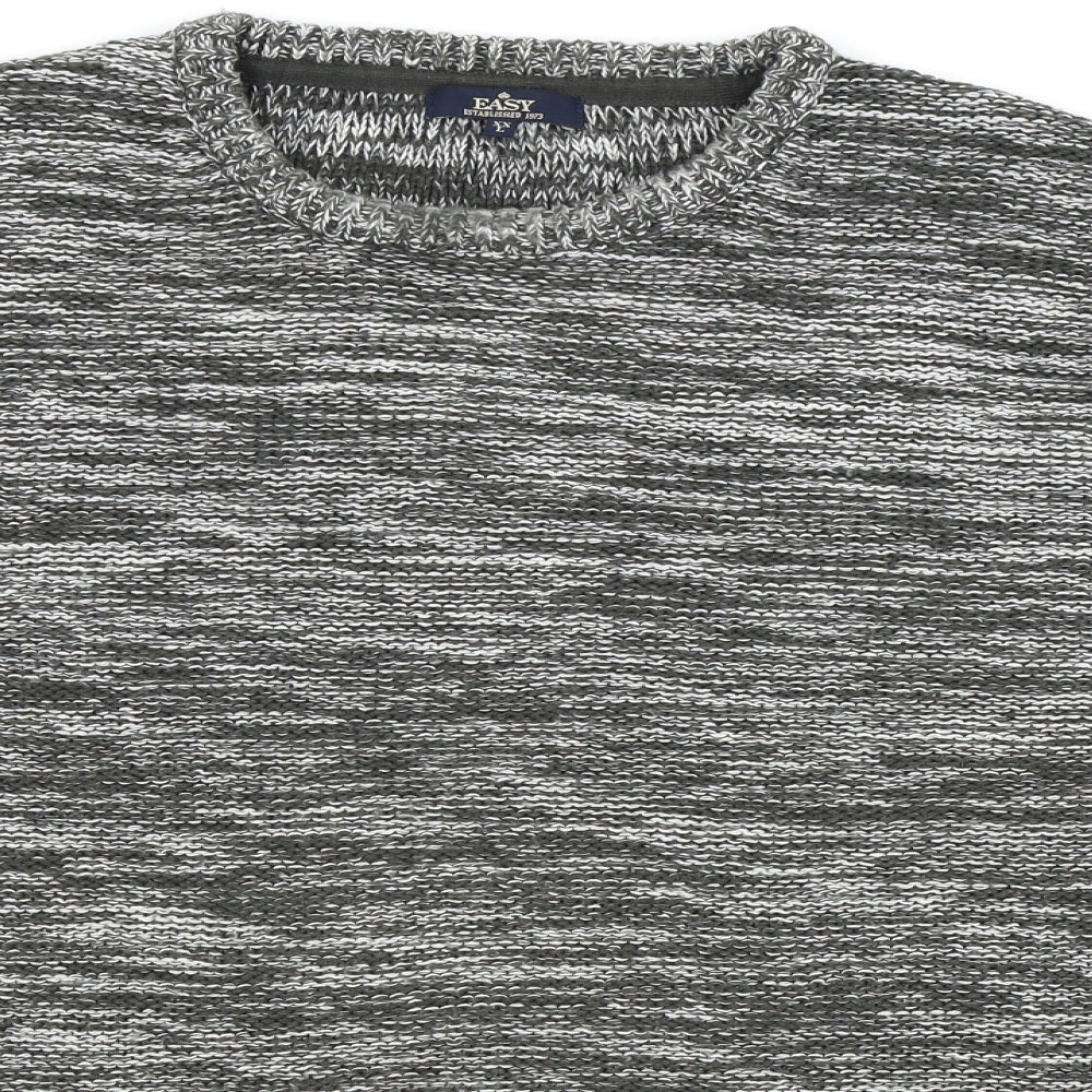 Easy Mens Grey   Pullover Jumper Size 2XL