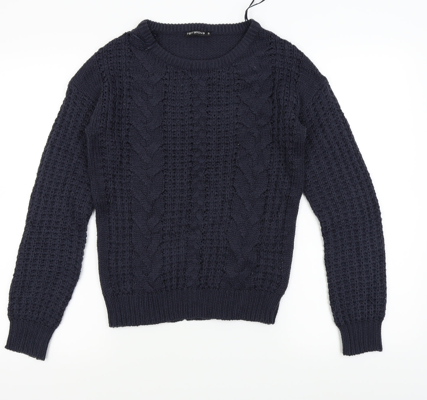 Terranova Mens Blue   Pullover Jumper Size S