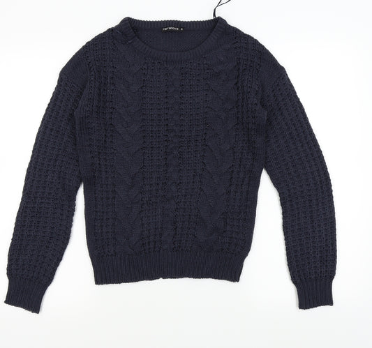 Front view of Terranova men’s blue jumper, size S
