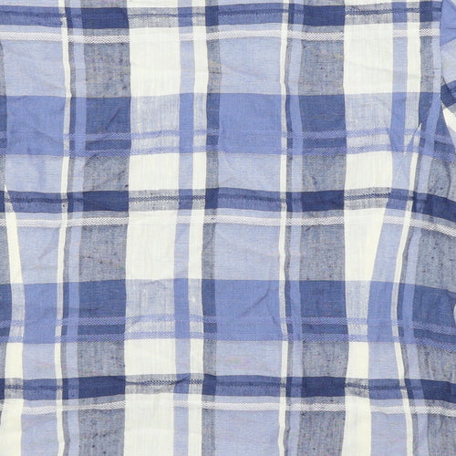 Union River Womens Blue Check  Jacket Blazer Size 16