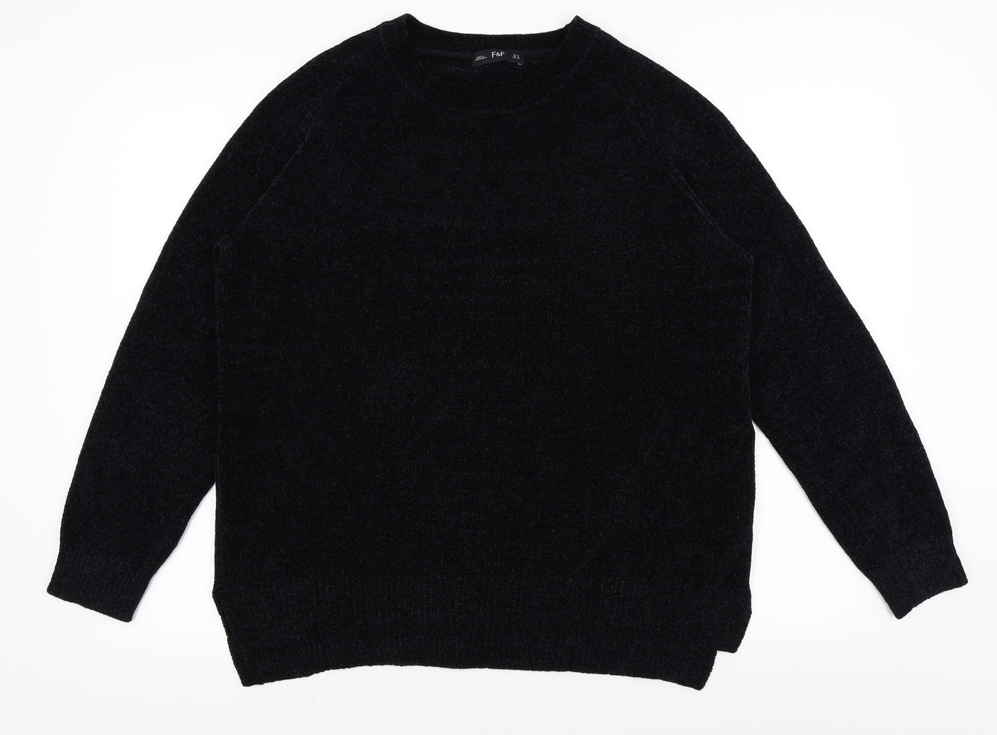 F&F Womens Black   Pullover Jumper Size 16