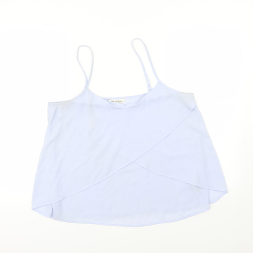 Miss Selfridge Womens Blue  Chiffon Camisole Blouse Size 14
