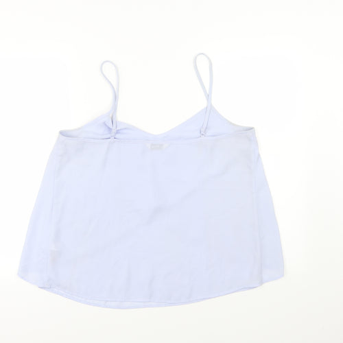 Miss Selfridge Womens Blue  Chiffon Camisole Blouse Size 14