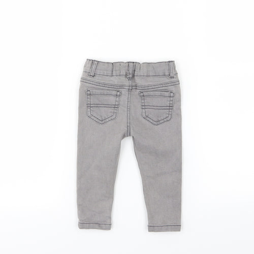 Denim & Co. Boys Grey  Denim  Jeans Size 6-9 Months