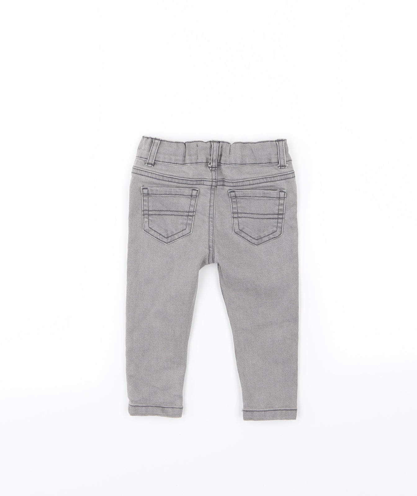Denim & Co. Boys Grey  Denim  Jeans Size 6-9 Months