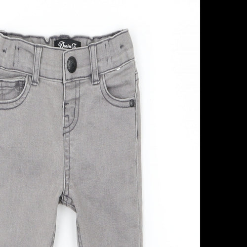 Denim & Co. Boys Grey  Denim  Jeans Size 6-9 Months