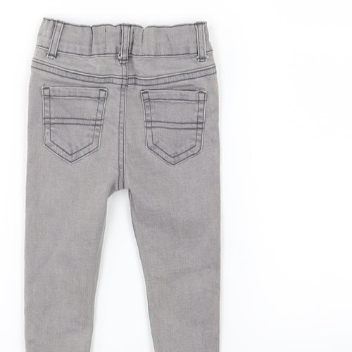 Denim & Co. Boys Grey  Denim  Jeans Size 6-9 Months