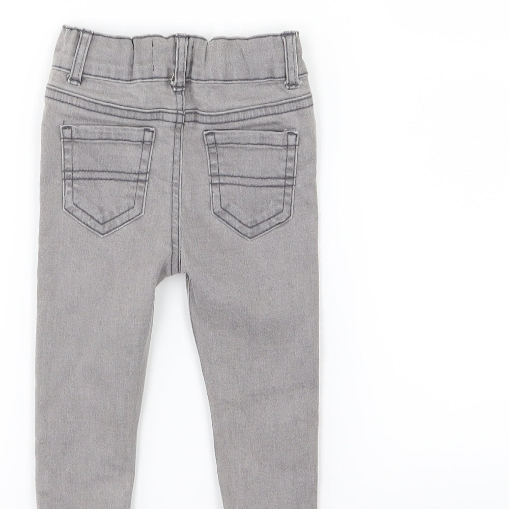 Denim & Co. Boys Grey  Denim  Jeans Size 6-9 Months