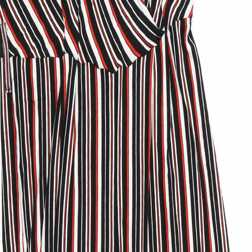 F&F Womens Multicoloured Striped Jersey Jumpsuit One-Piece Size 12 L27 in