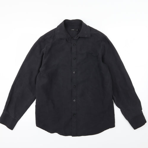F&F Mens Black    Button-Up Size S