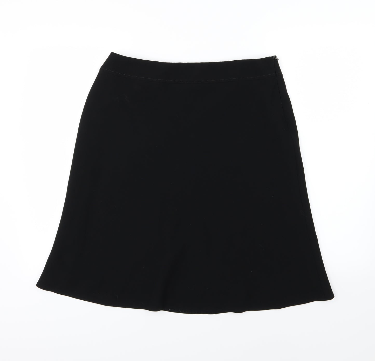 Marks and Spencer Womens Black  Rayon A-Line Skirt Size 14