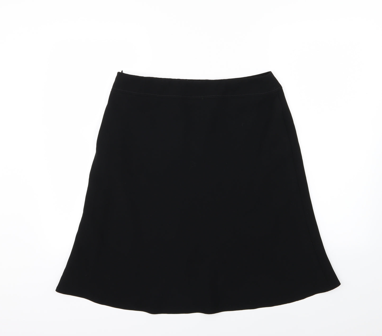 Marks and Spencer Womens Black  Rayon A-Line Skirt Size 14