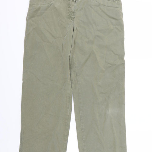 Godske Womens Green  Denim Straight Jeans Size 10 L29 in