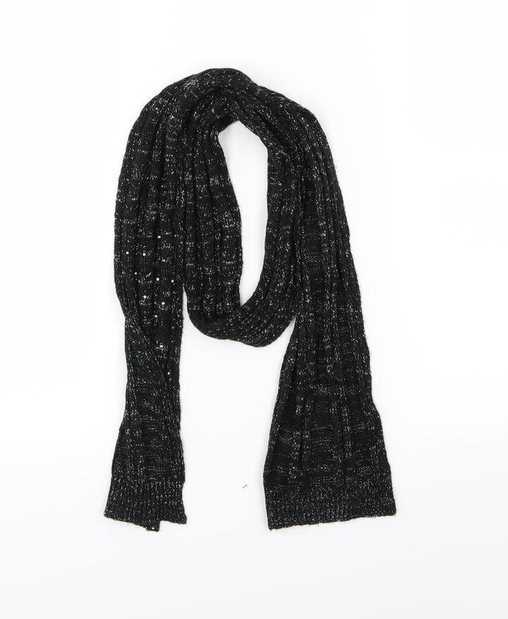 Anne Klein Womens Black  Knit  Scarf