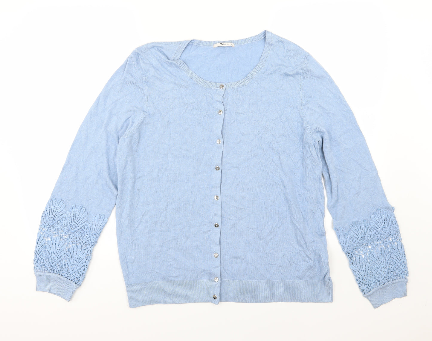 TU Womens Blue  Knit Cardigan Jumper Size 20
