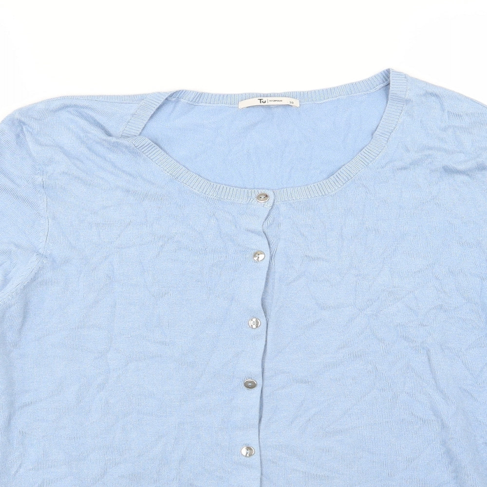 TU Womens Blue  Knit Cardigan Jumper Size 20