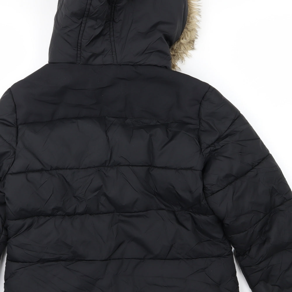 Candy Couture Girls Black   Basic Coat Coat Size 15 Years