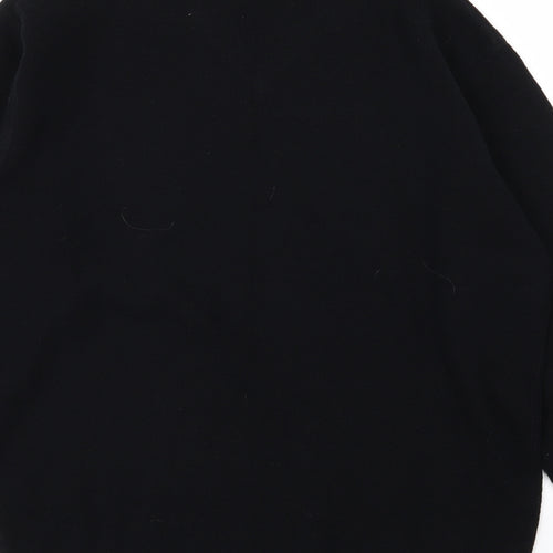 O Club Mens Black  Knit Pullover Jumper Size M