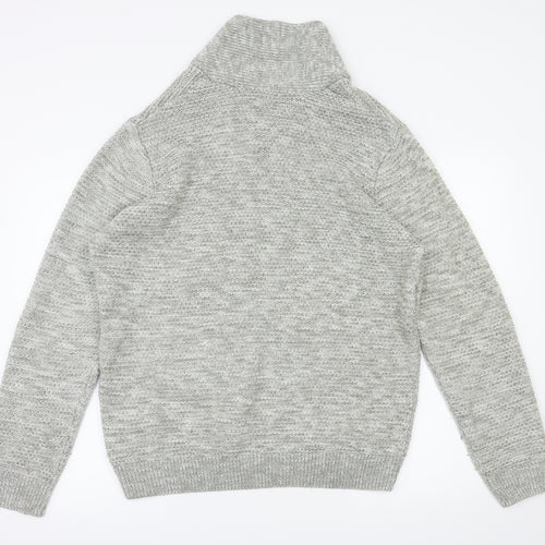 Acw85 Mens Grey   Pullover Hoodie Size L