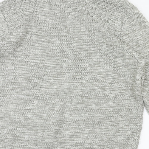 Acw85 Mens Grey   Pullover Hoodie Size L