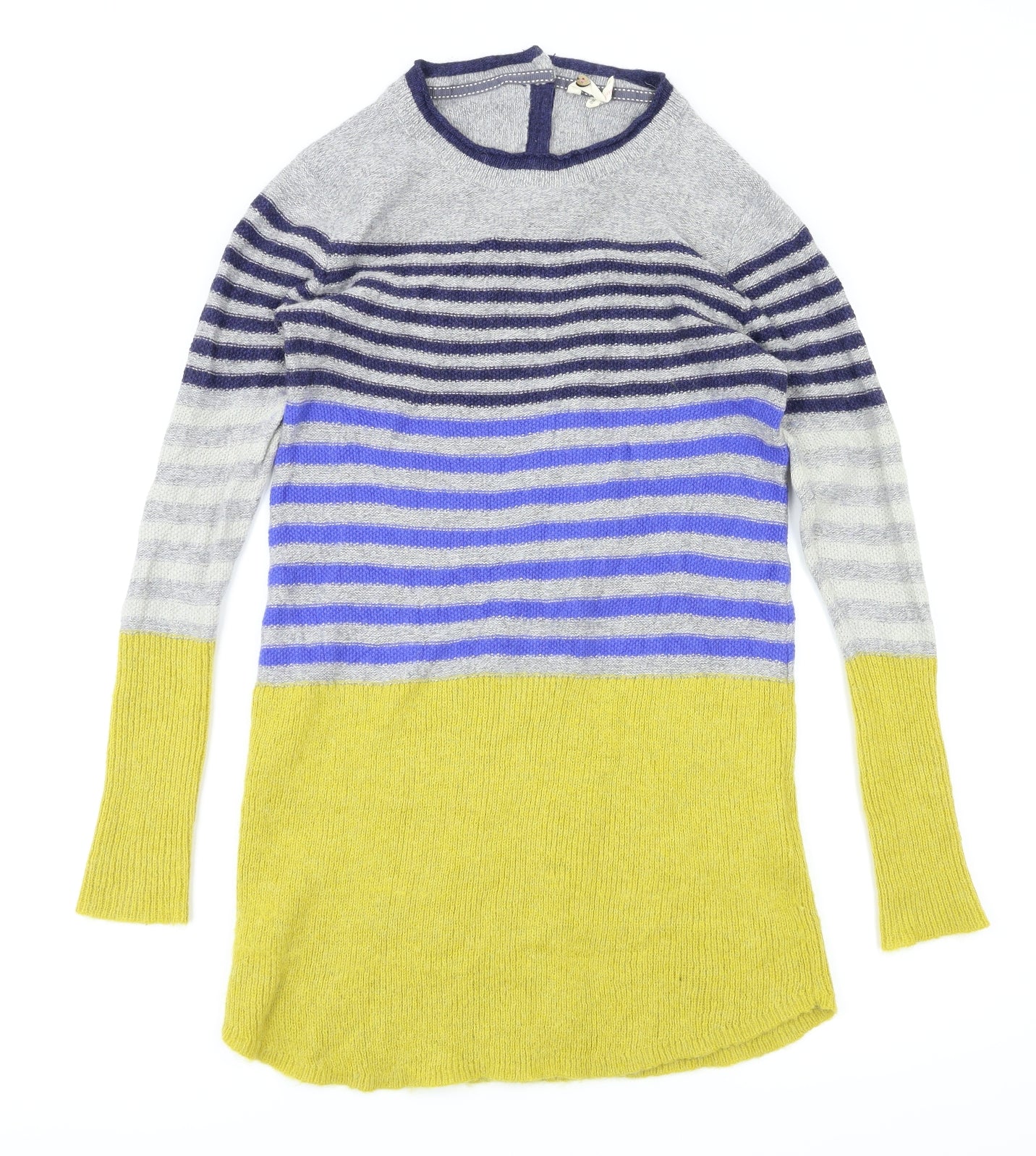 White Stuff Womens Blue Striped  Pullover Jumper Size 12