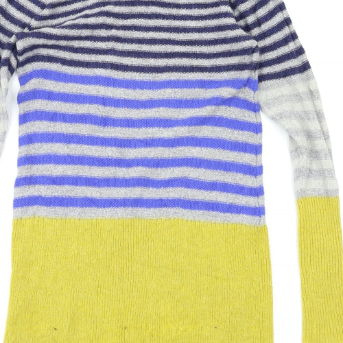 White Stuff Womens Blue Striped  Pullover Jumper Size 12