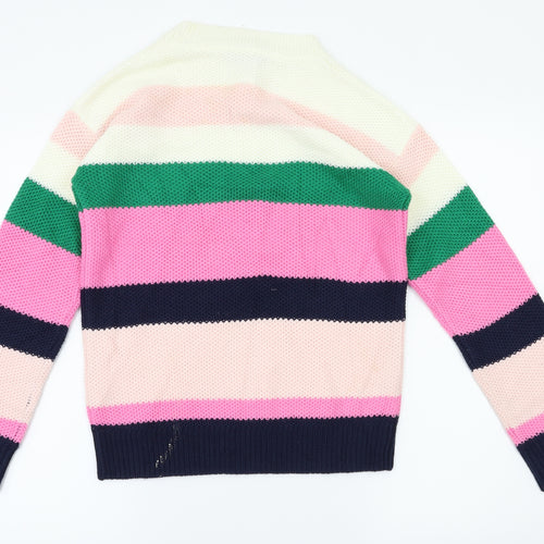 Dorothy Perkins  Womens Pink Striped  Pullover Jumper Size 6