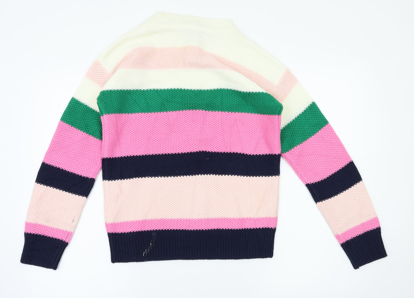 Dorothy Perkins  Womens Pink Striped  Pullover Jumper Size 6