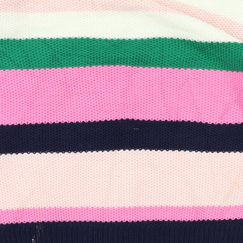 Dorothy Perkins  Womens Pink Striped  Pullover Jumper Size 6