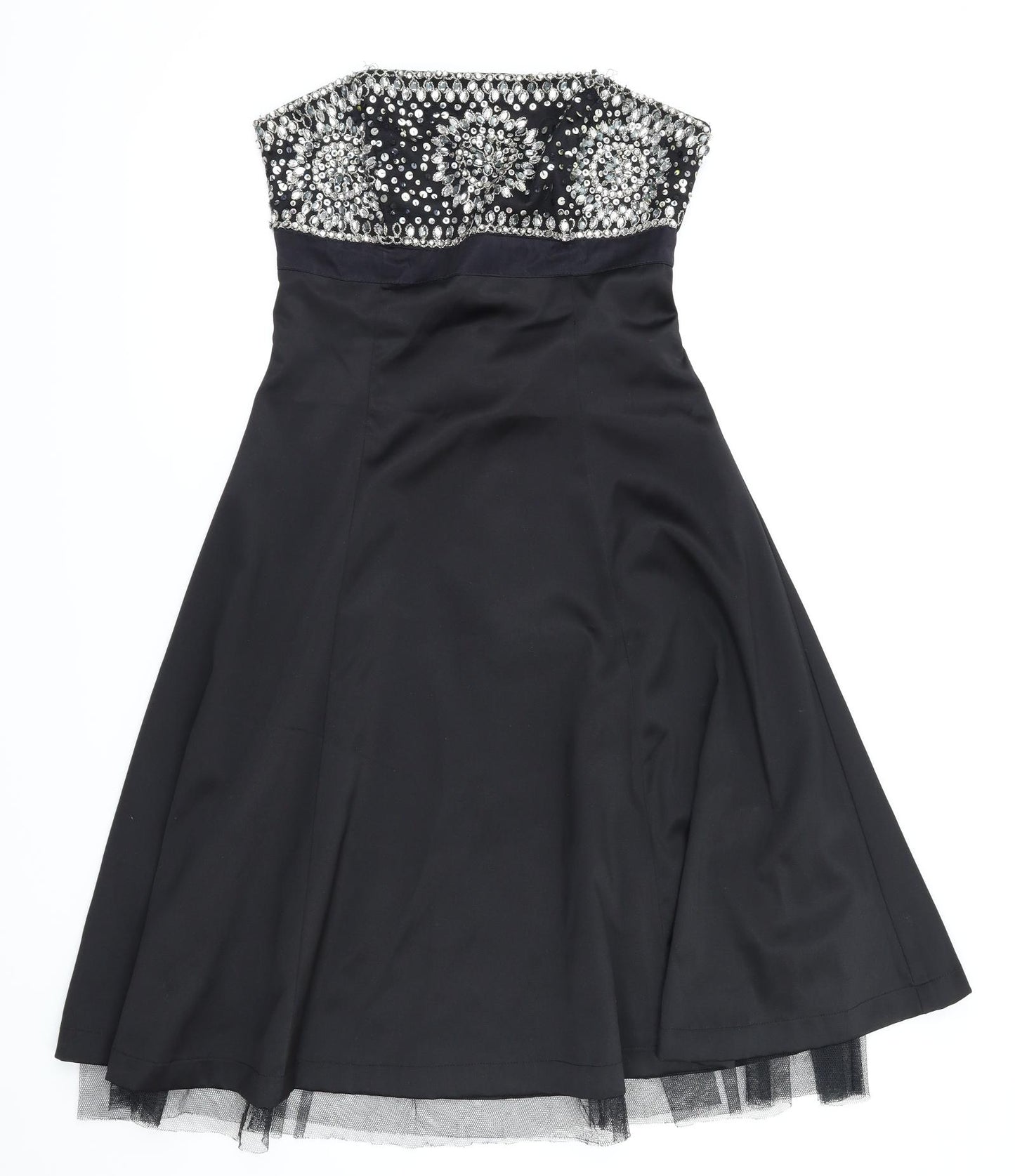 Warehouse Womens Black   Fit & Flare  Size 10