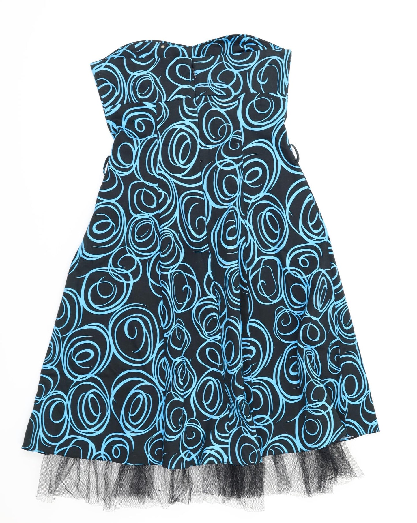 Quiz Womens Blue Floral  Fit & Flare  Size 10