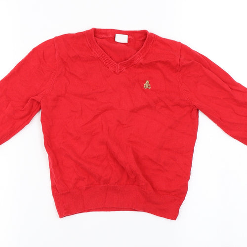 Gap Boys Red   Pullover Jumper Size 3 Years